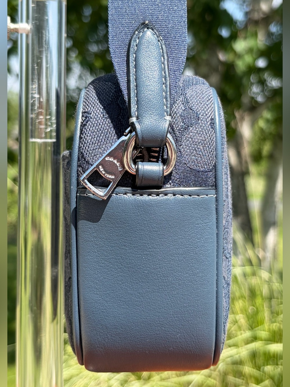 Coach Mini Jamie Denim Signature Jacquard Camera Crossbody Bag CT861 EUC - Picture 9 of 17